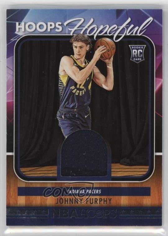 2024 Panini NBA Hoops Hopeful Memorabilia Johnny Furphy #HHM-JFP Rookie RC 0rd2