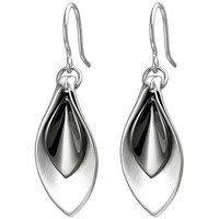 "Jobo \"52719\" OhrhäNger 925 Sterling Silber Bicolor Matt Ohrringe Silberohrringe"