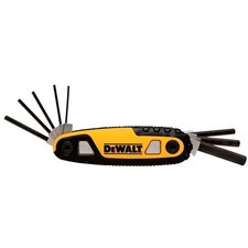 DEWALT Hex Key Set, SAE, Folding/Locking, 8 Keys (DWHT70262)