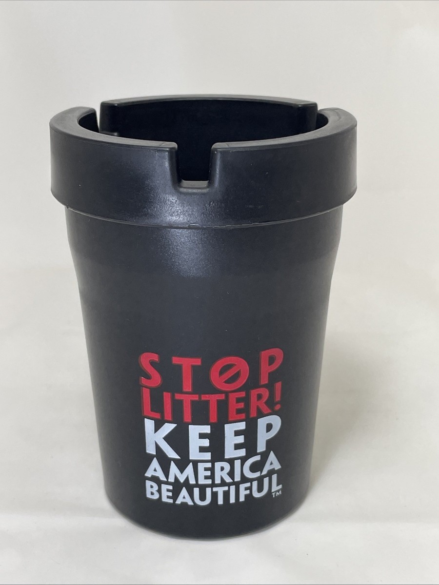 cigarette butt bucket Justrite 26811R Receptacle, 5 Gal, Red Jumbo Cigarette Butt Bucket (Glow-in-the-Dark)