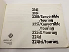 Genuine BMW E30  318is 325i Touring And Convertible Owner's handbook 01419781881