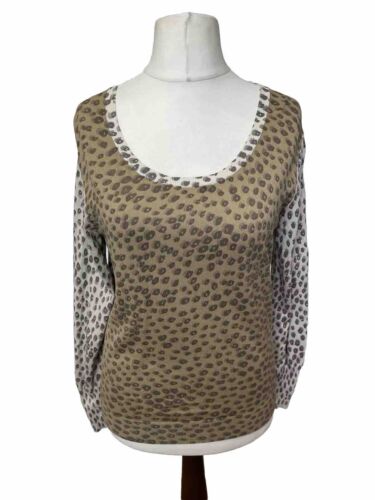 Paul Smith Leopard Print Jumper Size Medium Lightweight Cotton