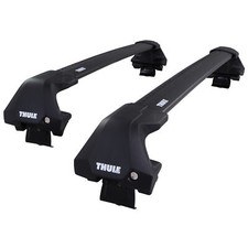 Thule WingBar Edge Black Aluminium Roof Bars Set to fit Audi A3 Sportback 13-20