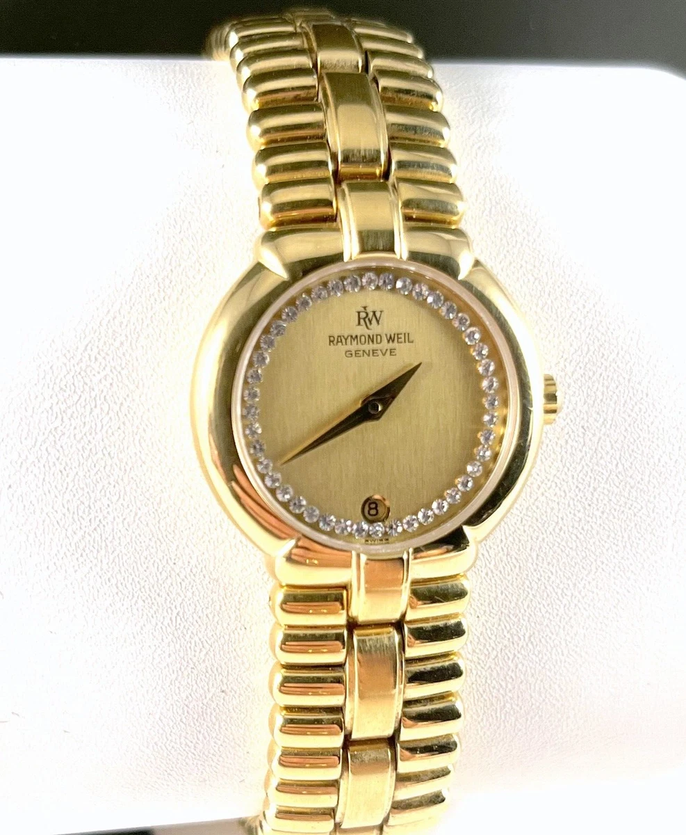 raymond weil gold women's watch
