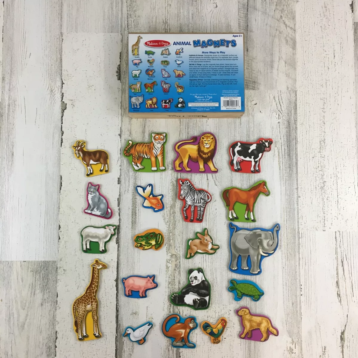 Melissa and doug hotsell wooden animal magnets