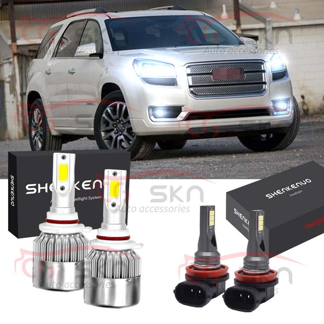 For GMC Acadia 20132018 9012 H11 LED Headlight + Fog Light 6000K