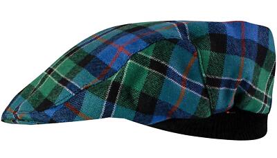 Herren Schottenkaro Flatcap Rose Jagd alt Schottenkaro schottisch hergestellt Mütze