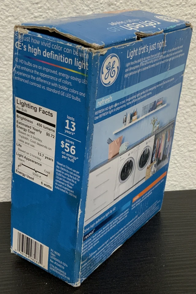 🍒 Refresh LED Bulb, 450+800LUMENS (4 Bulbs Total) Distressed Box - Image 3 of 3