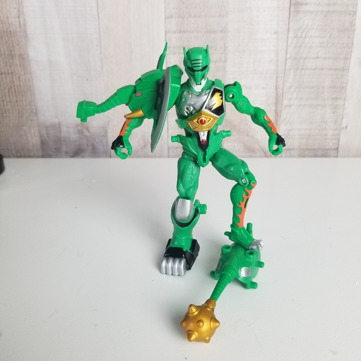 2007 Power Rangers Jungle Fury Animalized Elephant Ranger Green