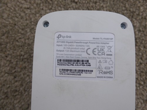 1 adaptateur CPL ADD-ON de remplacement TP-Link TL-PA8010P (unité unique) 1300AV - Photo 6/6