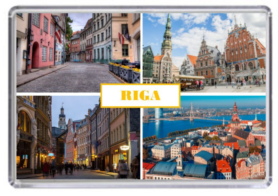 Riga, Latvia Fridge Magnet 01
