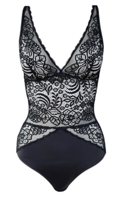 Triumph transparenter Spitzen Body Amourette Spotlight BS XS schwarz NEU