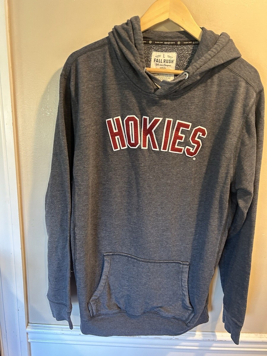 Virginia Tech Hokies NCAA Sweatshirt Grey Pullover Large College