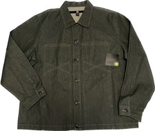 Vintage 90s Marithe Francois Girbaud Denim Jacket Green Chore Coat Nwt Xxl