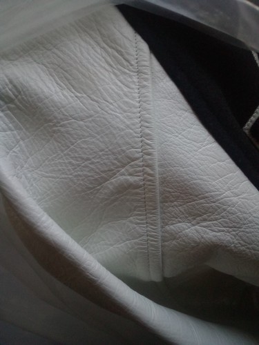 Vintage Bape Nigo NFS 2008 100% Leather Football Varsity Jacket By A Bathing Ape - Picture 17 of 18