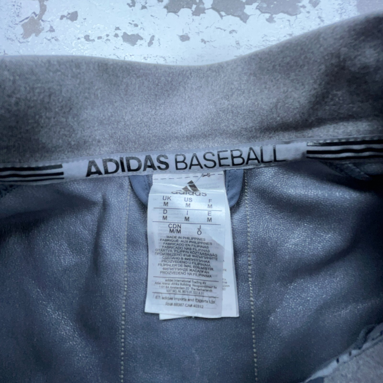 Adidas Jacket Men Medium Gray Performance Pull Ov… - image 7