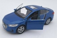 Blitz Versand Hyundai Elantra Blau / Blue Welly Modell Auto 1:34 Neu Ovp Box