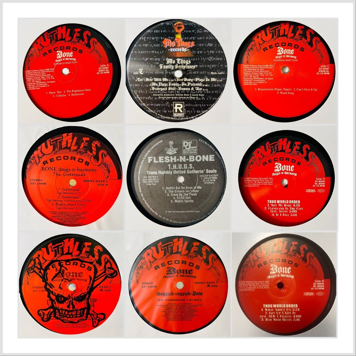 Bone Thugs-N-Harmony / 7 Vinyl set Thug World Order, Creepin On Ah