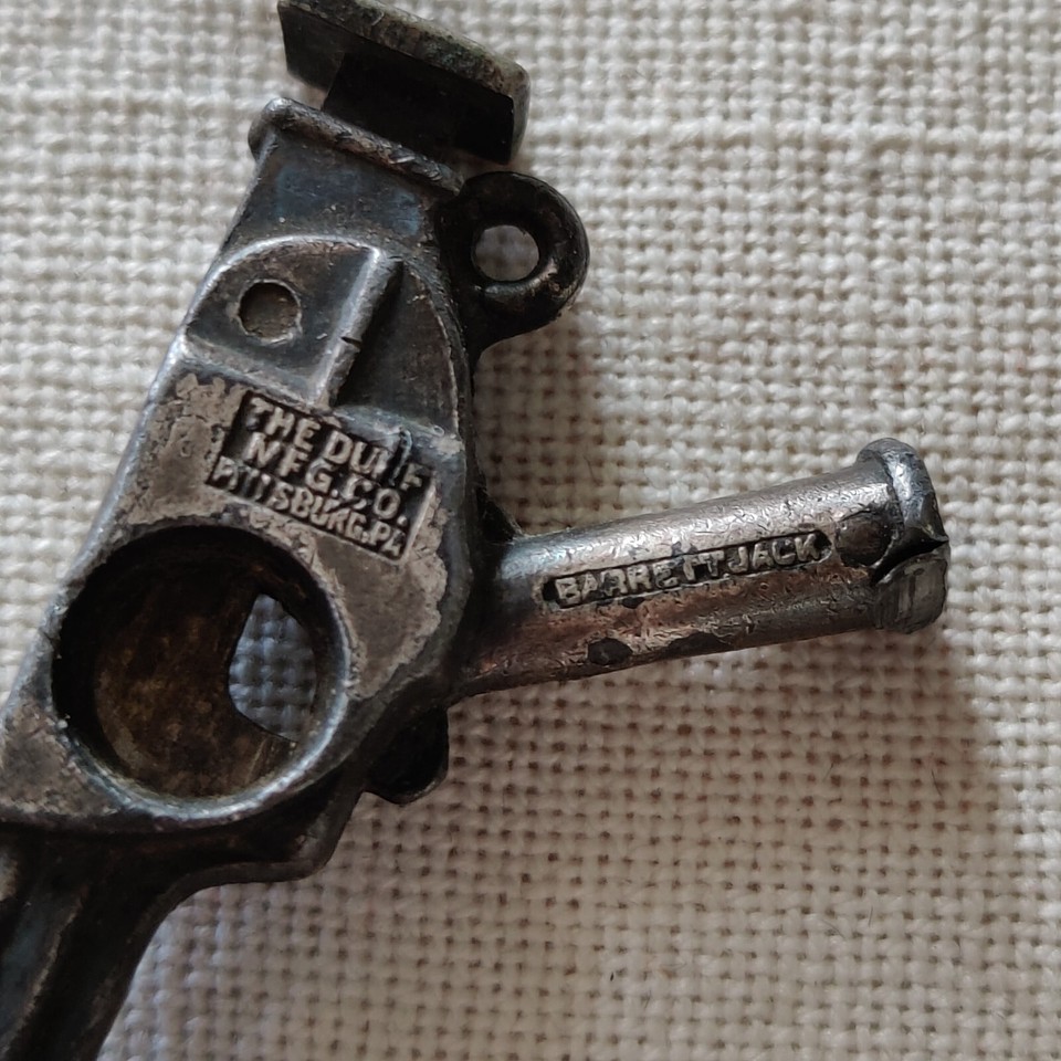 Antique Duff Barrett Railroad Jack Figural Cigar Cheroot Cutter Watch