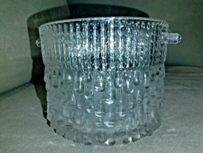 Vintage Teleflora France Glass Ice Bucket 