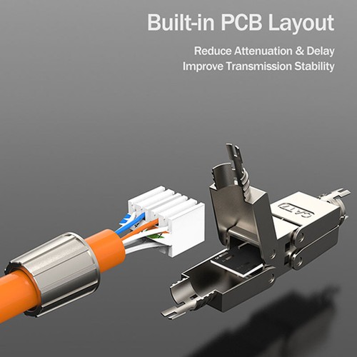 Cat6A/7 Cable Extender Junction Adapter Connection Box RJ45 Lan Cable Connec GA - Photo 6/13