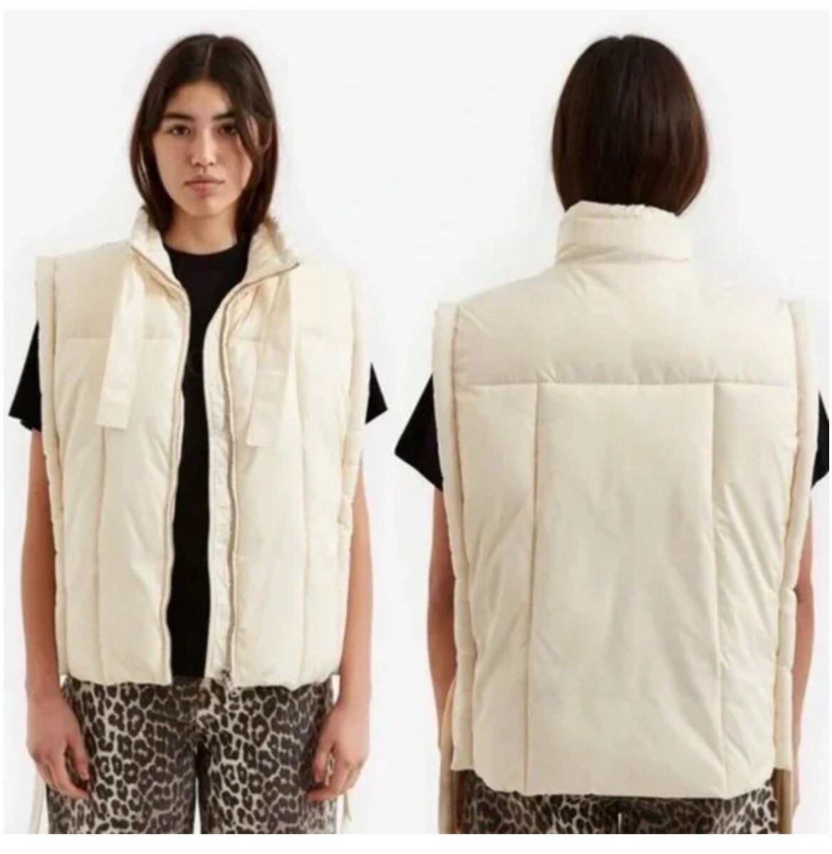 ジャケット・アウター Ganni shiny puff oversized vest GANNI Shiny Puff Oversized Vest Size S/M | eBay