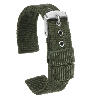 Uhrenarmband 16 mm Breite grün weich bequeme Schnalle, Universalarmband 54