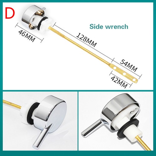 Toilet Cistern Flush Handle Lever Chrome Plated with Syphon Lift Arm