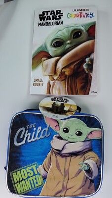 Star Wars Mandalorian Grogu Lunch Bag Baby Yoda The Child W/Coloring ...