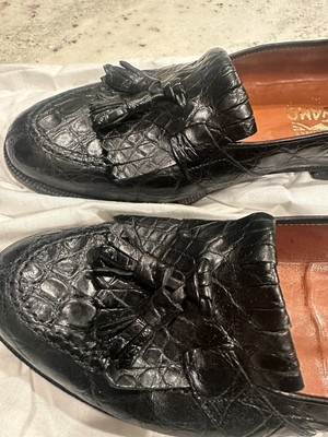 Salvatore Ferragamo Novara Men’s Shoes Salvatore Ferragamo “Novara” Brown Crocodile Men main image 4