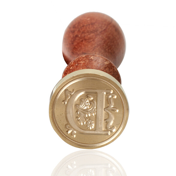 Authentic Models MG200W Classic Wax Seal Stamp - Alphabet Initial Letter W For Letters, Invitations