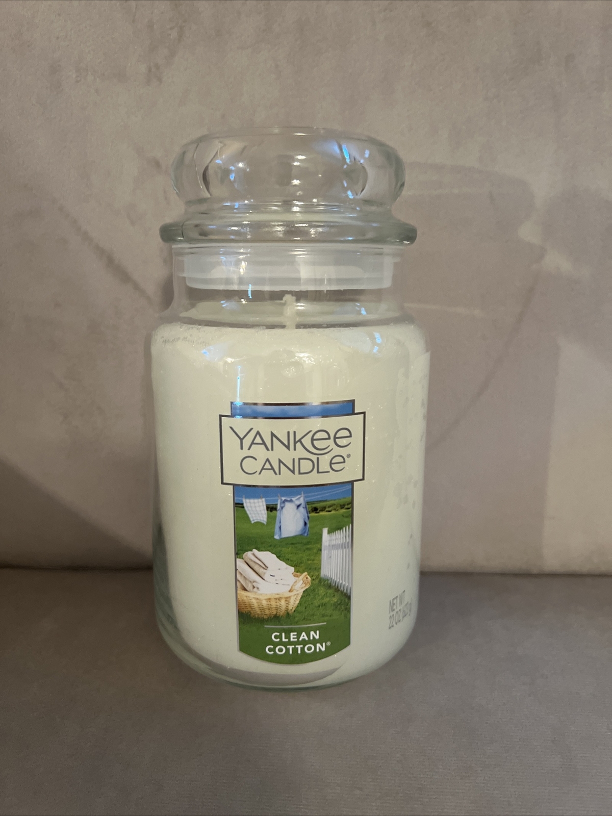 Clean Cotton Yankee Candle 22oz Large Jar Scented Long Burning