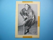 1944/64 BEEHIVE SYRUP GROUP 2 HOCKEY PHOTO BOBBY HULL AUTO AUTOGRAPH BEE HIVE