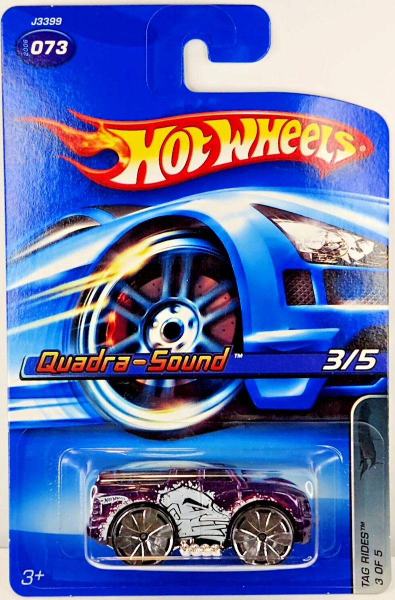 ワーリー フィンガーパペット 3種セット♡ 2006 1:64 Hot Wheels Tag Rides 3/5 Quadra-Sound Metallic