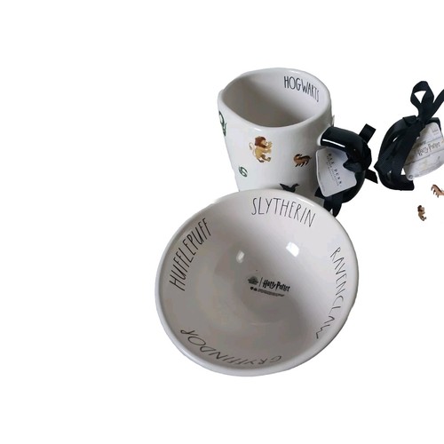 NEW Rae Dunn Harry Potter 2 Mug Set & 2 Matching Cereal Bowls - Picture 6 of 6
