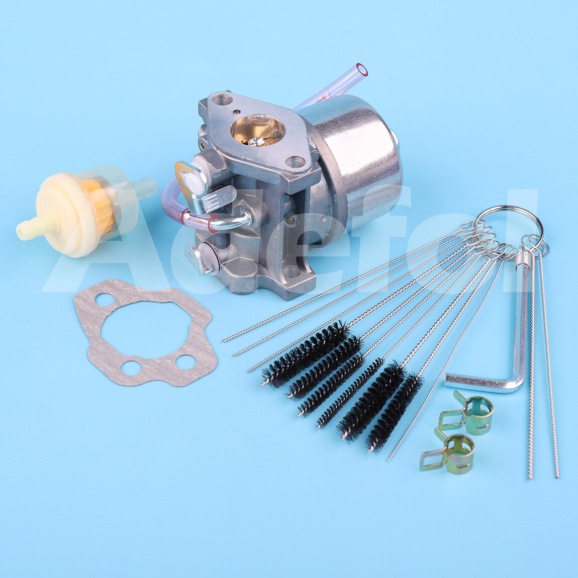 Carburatore Per John Deere E Kawasaki Tosaerba - Con Candela E Filtro, Sostituto 15003-2364 - Foto 3