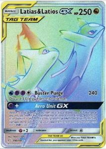 Details About Pokemon Sm9 Team Up Latias Latios Gx 190181 Secret Rare Nmm