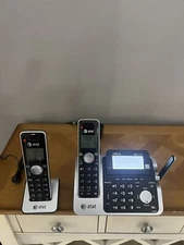 AT&T Two Handset Answering System Dect 6.0 Digital CL83201 Base, 2 Phones. Works