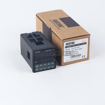 ONE SESTOS C2S-R-220 AC100-240V Four-digit preset value counter NEW #US