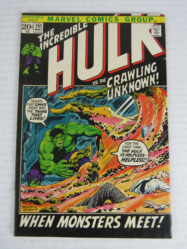 Incredible Hulk #151 (1972) Bronze Age When Monsters Meet VF+ 8.5 GR226