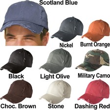 Distressed Adult Baseball Cap Hat Adjustable MEN WOMEN Unisex Choose Color NEW