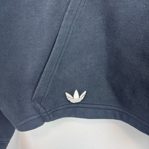 Adidas 2 pc. warm up set - crop hoodie & wide leg sweatpants Womens Small black - Picture 4 of 8