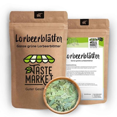 500 g Lorbeerblätter grün - ganz   getrocknet - zum würzen oder als Tee