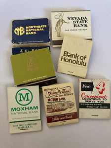 Vintage Match Books from Banks