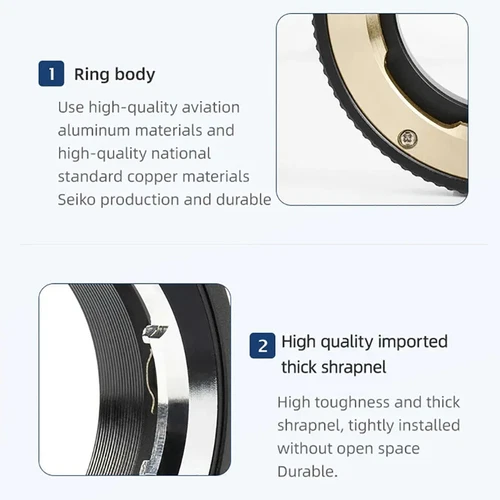 7artisans LM Close Focus Adapter for Leica M Lens for Fuji X Nikon Z SonyE Canon - Bild 4 von 14