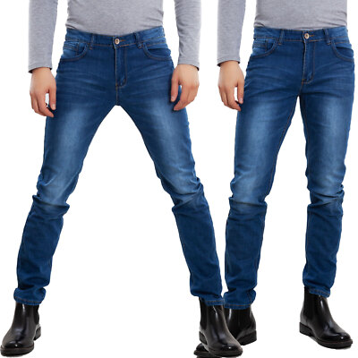TOOCOOL LE-2489 Men's Jeans Regular Waist Pants 4 Season Regular Fit Denim
