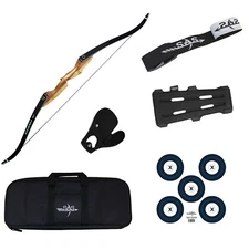 SAS Courage 60" Hunting Takedown Recurve Archery Bow Package