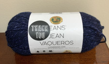 One Skein Lion Brand Yarn 505-108R Jeans Yarn Brand New