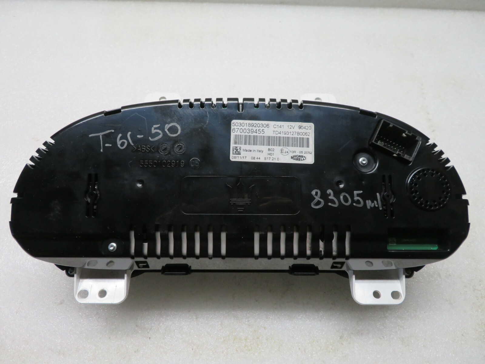 2014-2019 MASERATI GHIBLI SQ4 INSTRUMENT SPEEDOMETER CLUSTER GAUGE 8K MILES OEM