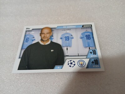 Trading Karte Pep Guardiola Manchester City NEU 